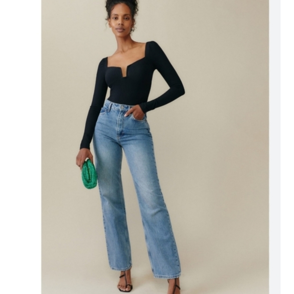 REFORMATION SILAS RIBBED BODYSUIT